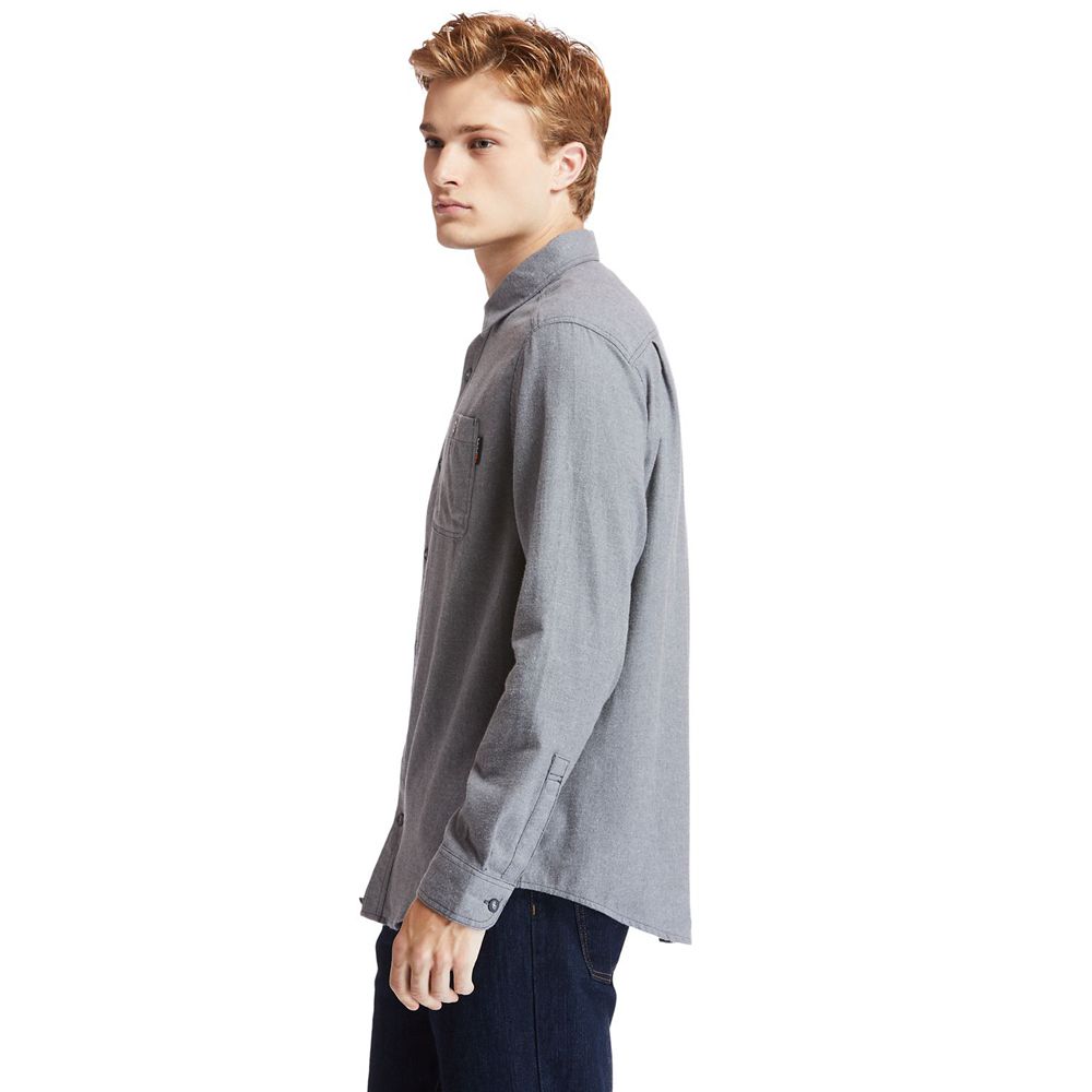 Camisa Masculino - Timberland Pro® Woodfort Mid-Weight Flex Flannel Work - JVOKL3682 - Cinzentas